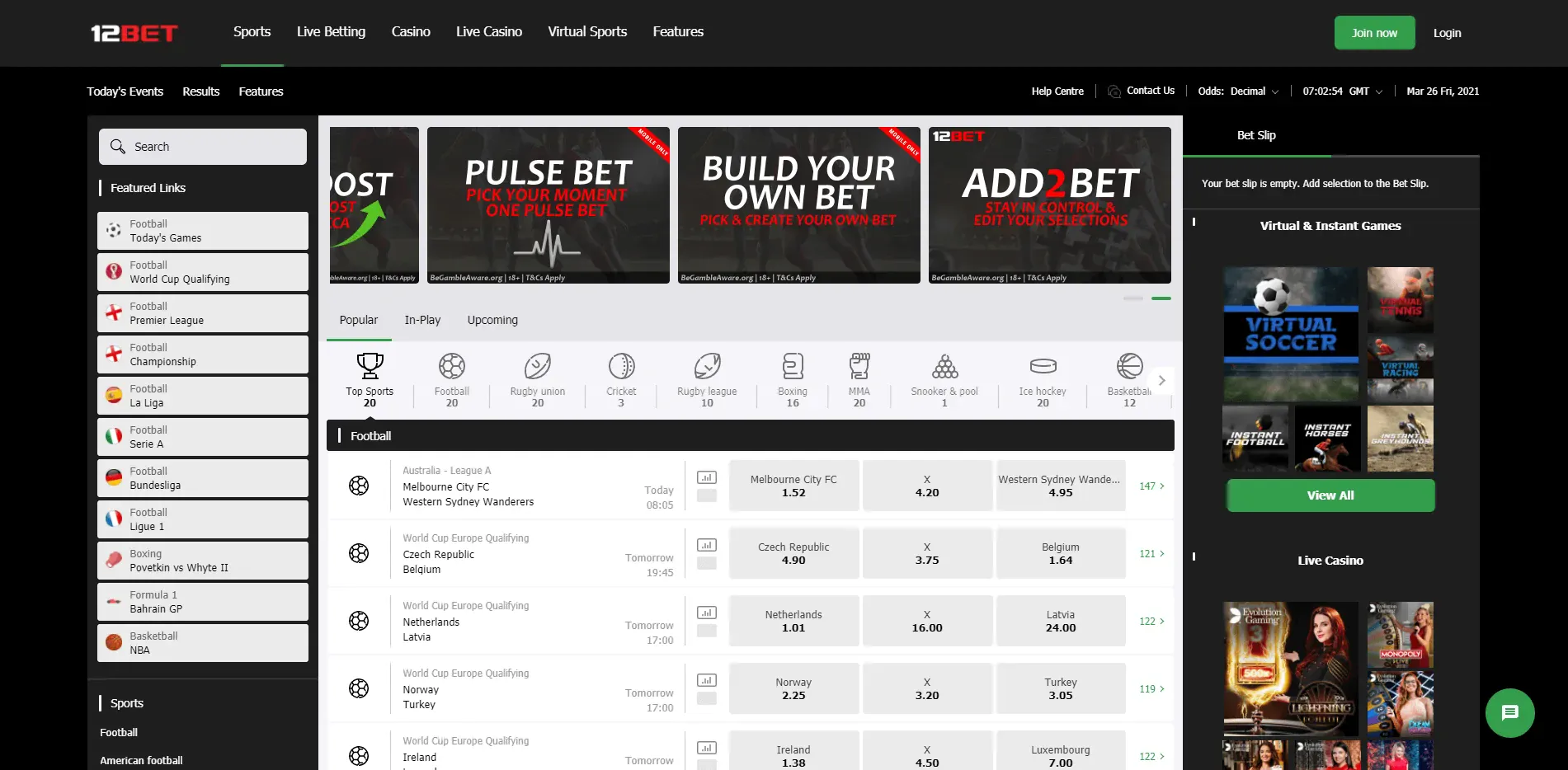 12Bet Sportsbook Review