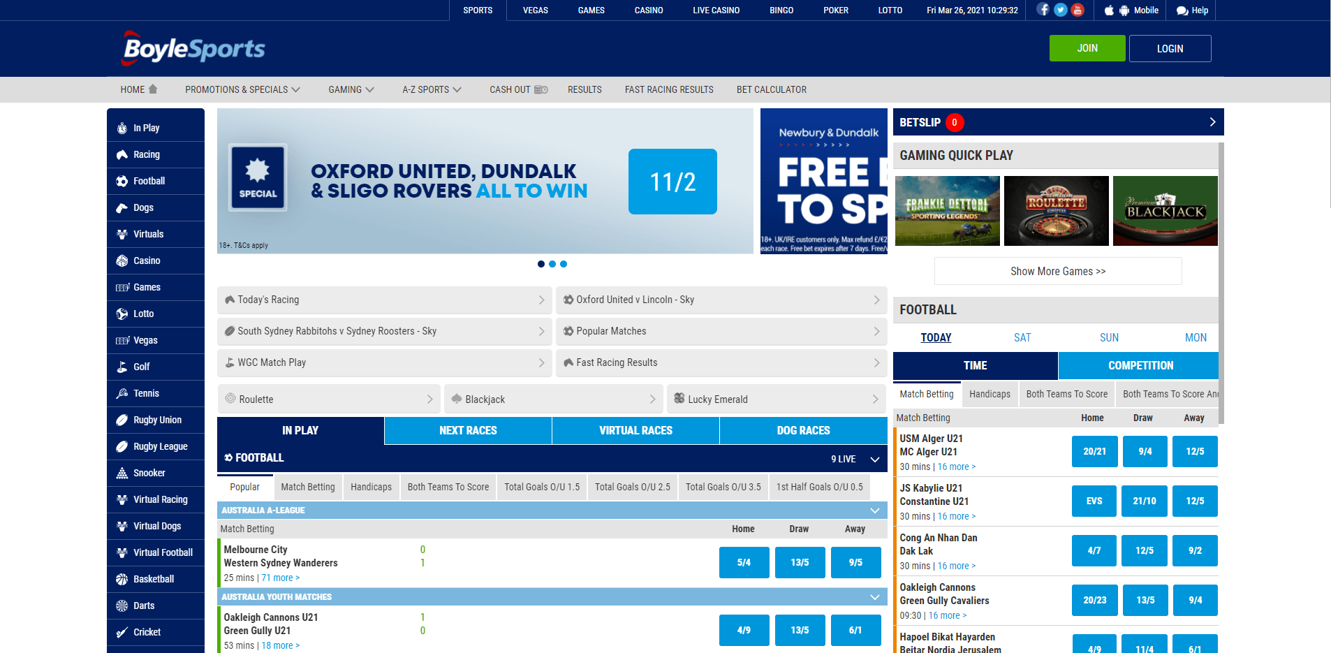 BoyleSports Website