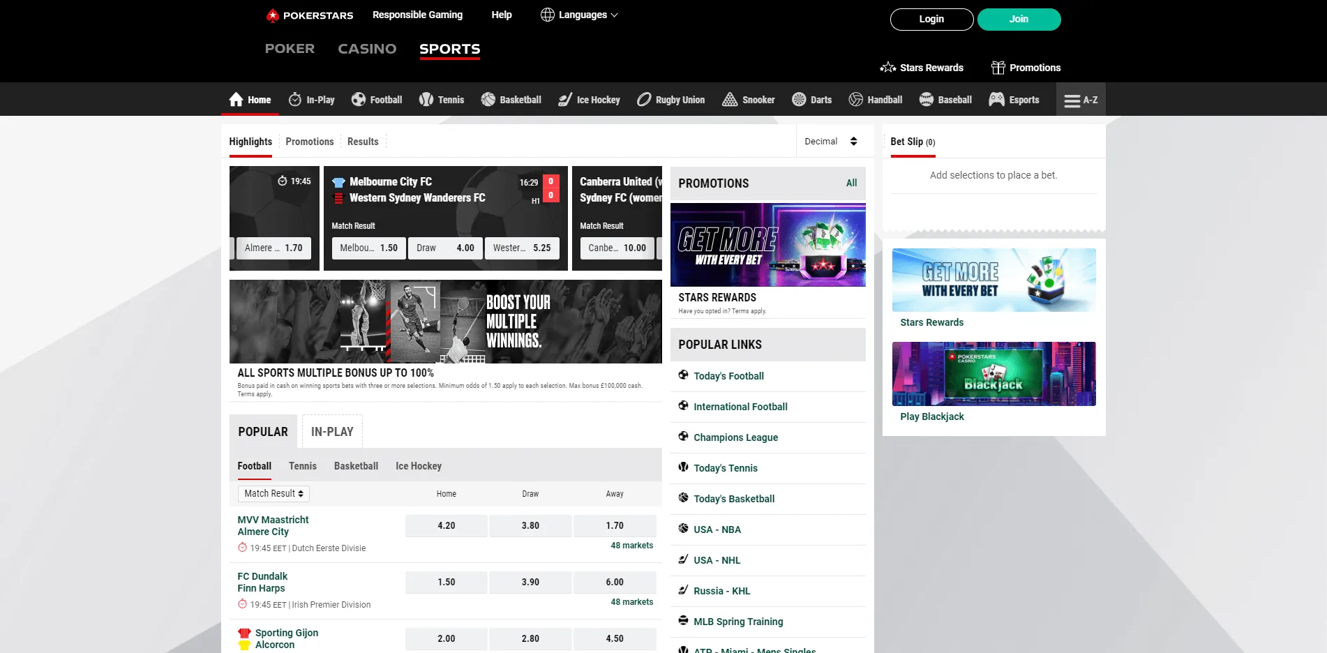 PokerStars Sports Website
