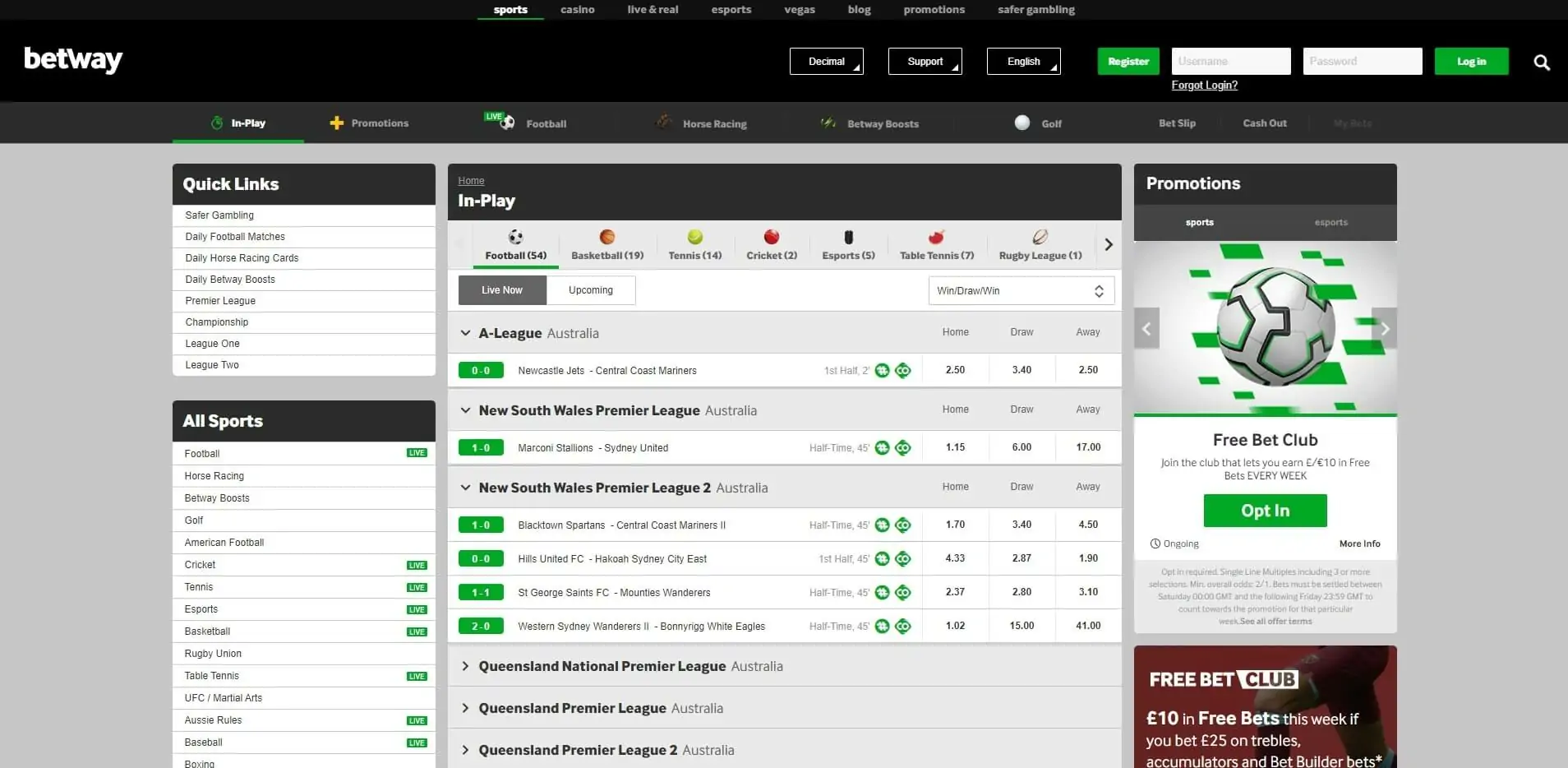 Betway Live Betting Live Betting Betway