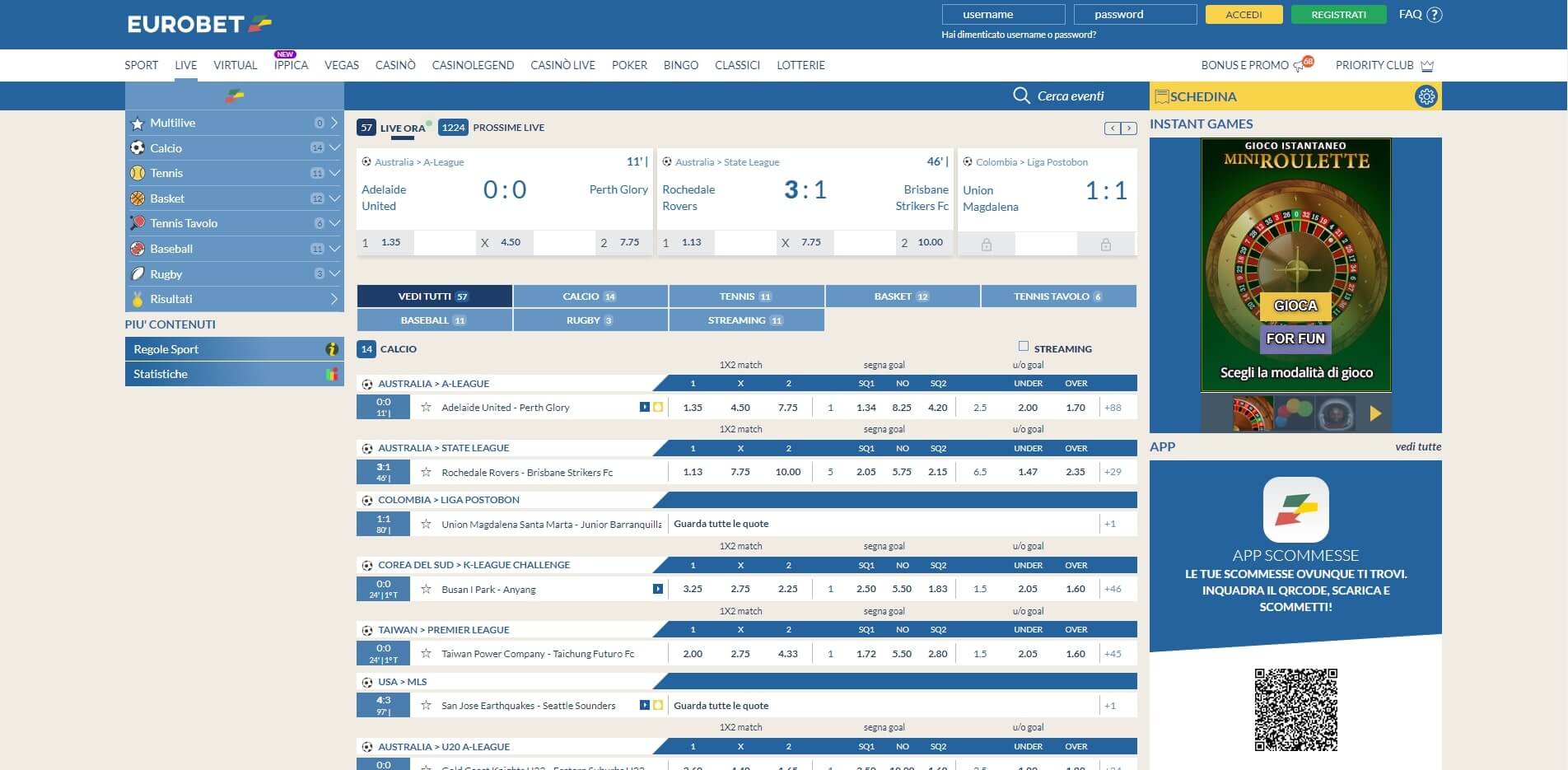 Eurobet Live Betting Eurobet Live Betting