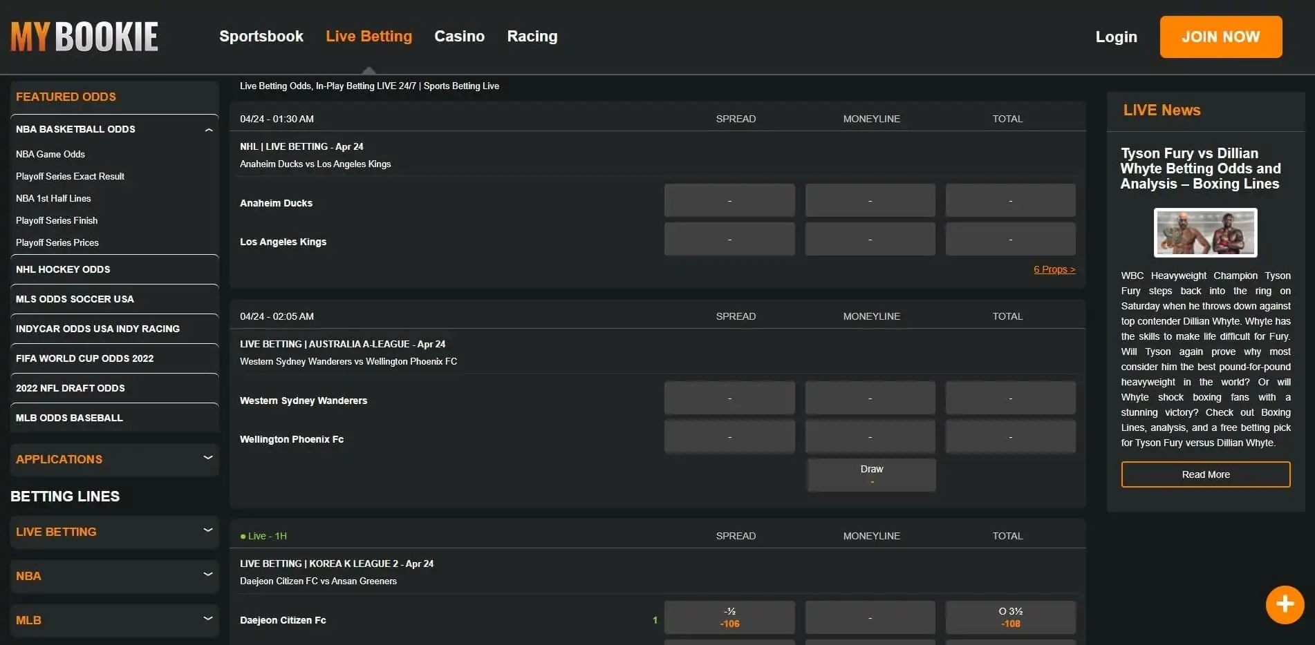Mybookie Live Betting MyBookie Live Betting