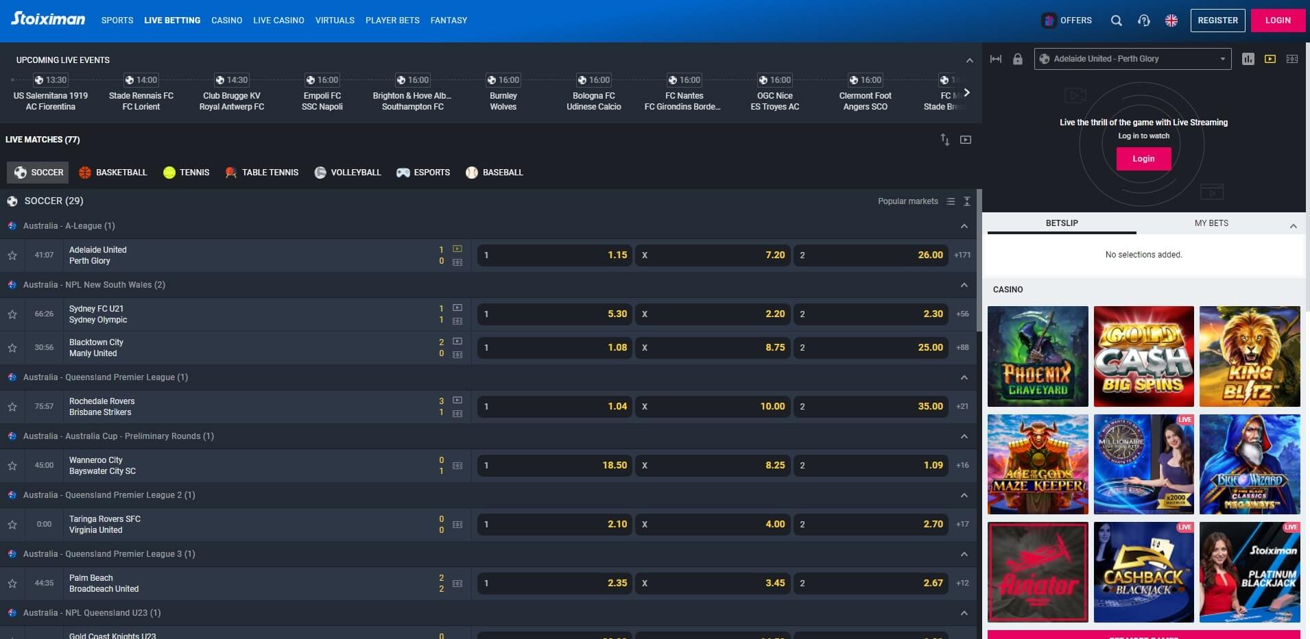 Stoiximan Live Betting Live Betting Stoiximan