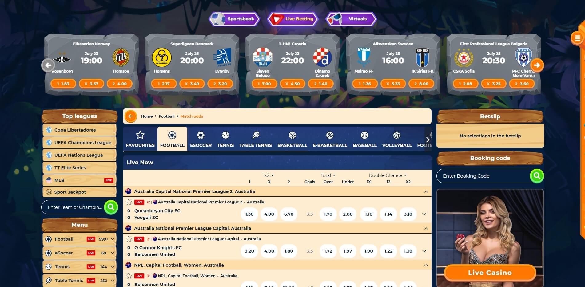 Wazamba Live Betting Live Betting Wazamba