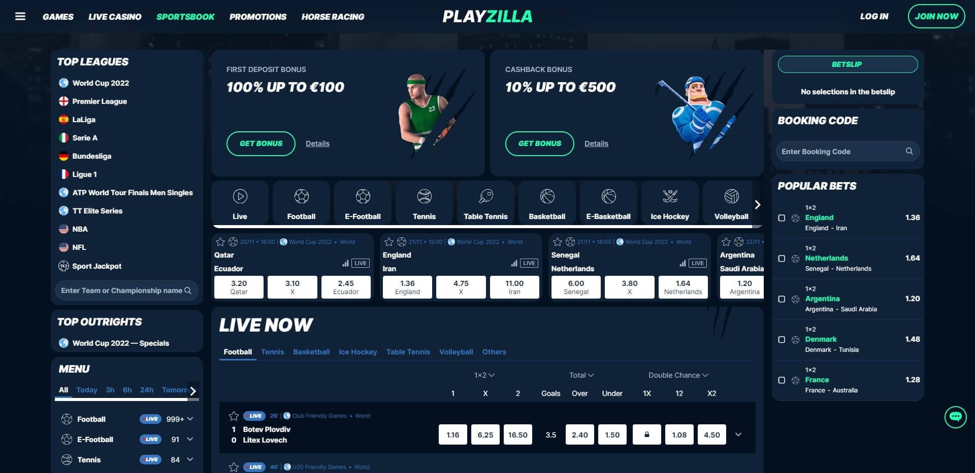 Live Betting PlayZilla PlayZilla Live Betting