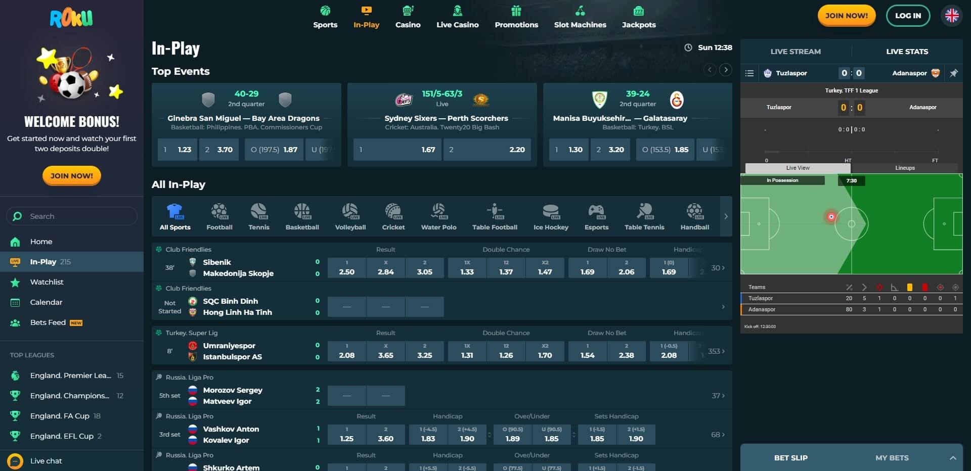 Live Betting RokuBet RokuBet Live Betting