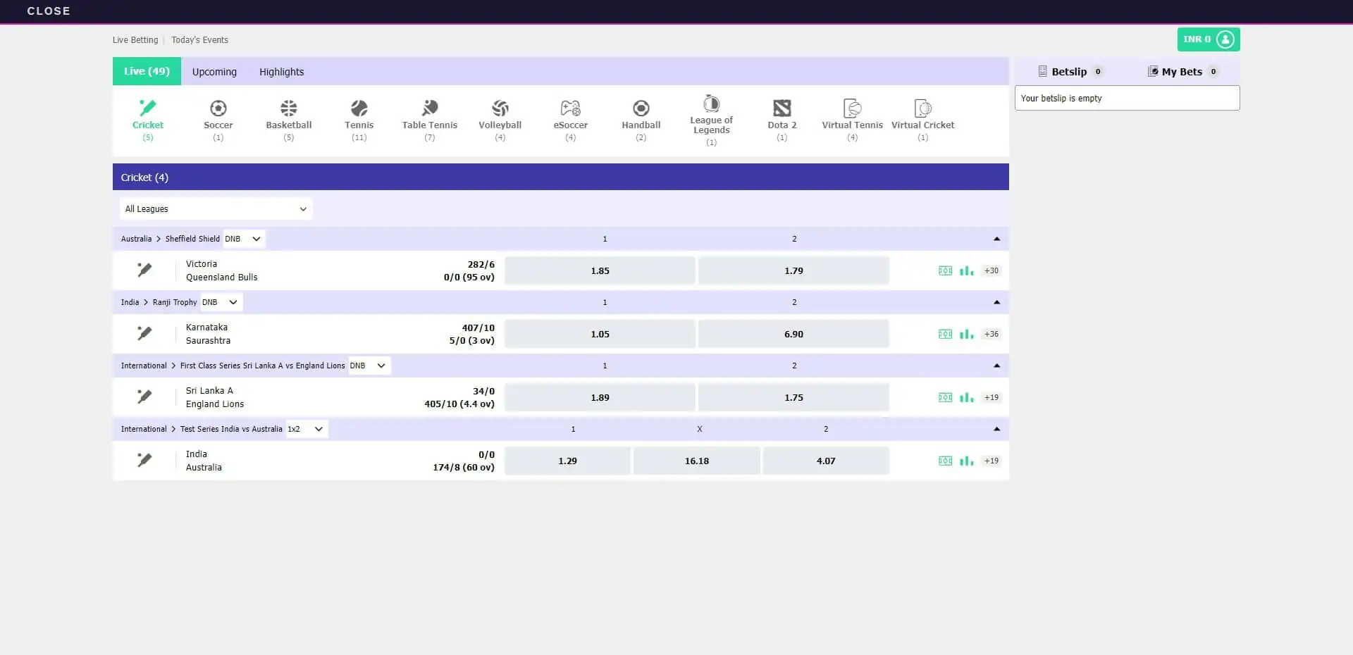 Becric Live Betting
