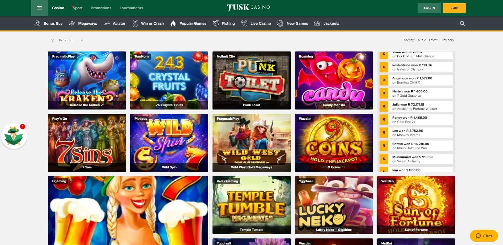 TuskCasino Gambling