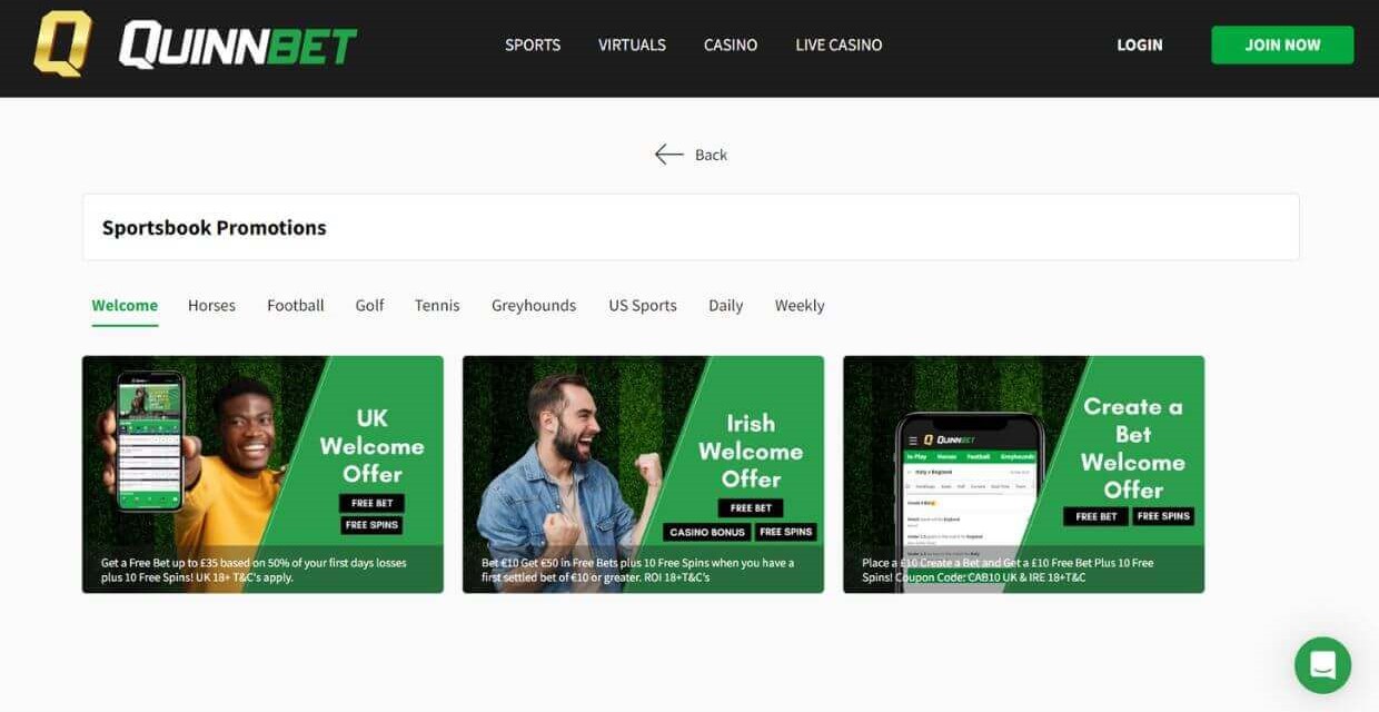 Sports Betting Bonuses QuinnBet QuinnBet Sports Betting Bonuses