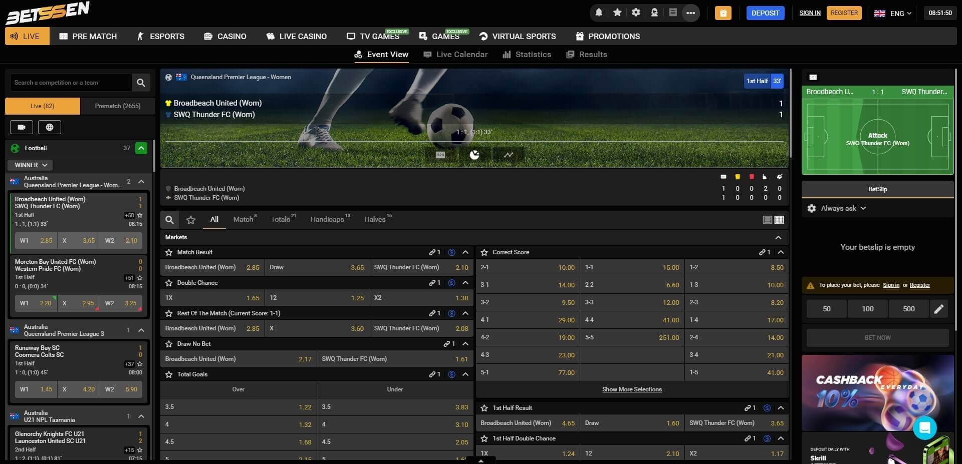 Live Betting Betssen Betssen Live Betting