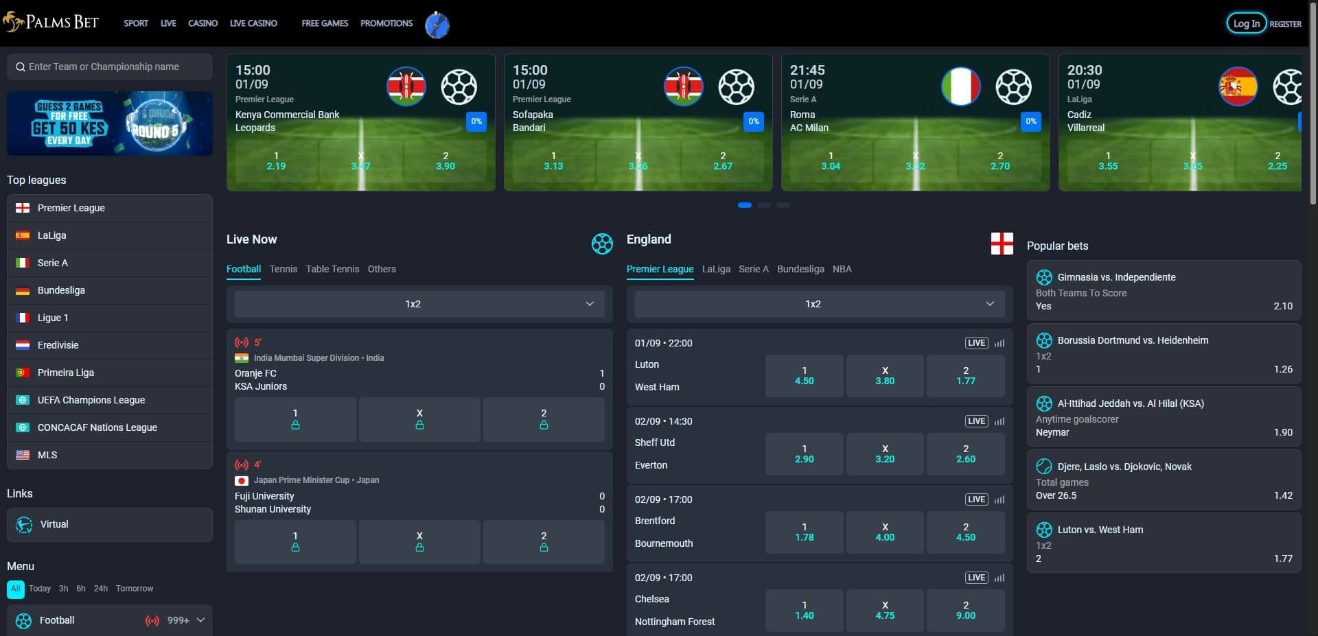 Palms Bet Kenya Review