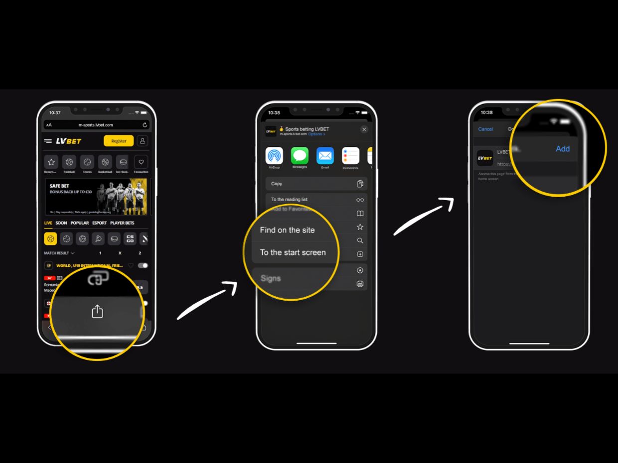 Install LVBET App on iOS LVBET App Installation on iOS