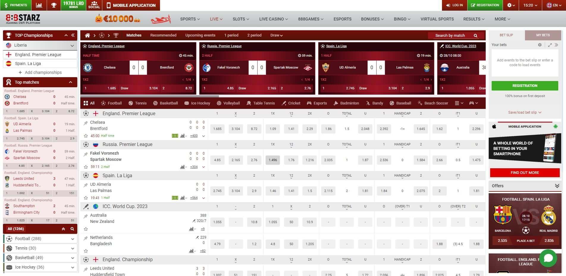 Live Betting 888Starz 888Starz Live Betting