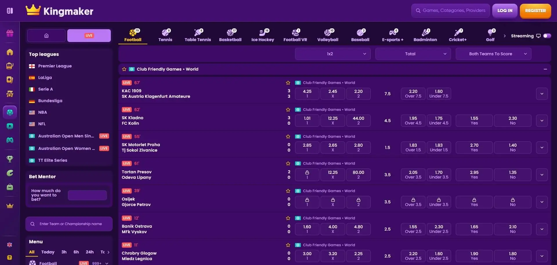 Live Betting KingMaker KingMaker Live Betting