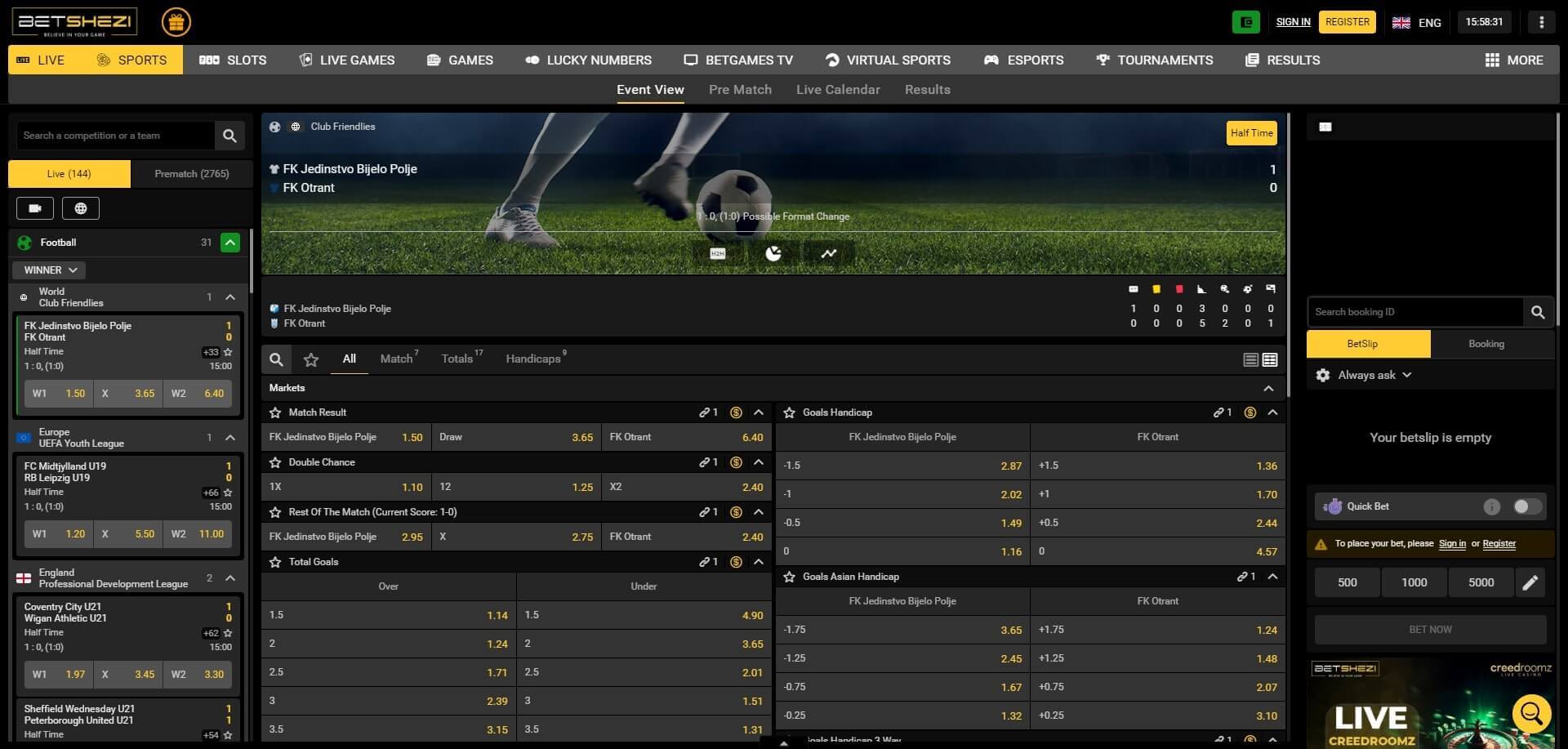 Live Betting Betshezi Betshezi Live Betting