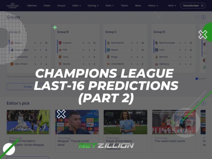 Champions League: Who Will Win Each Last-16 Tie? (Part Two)