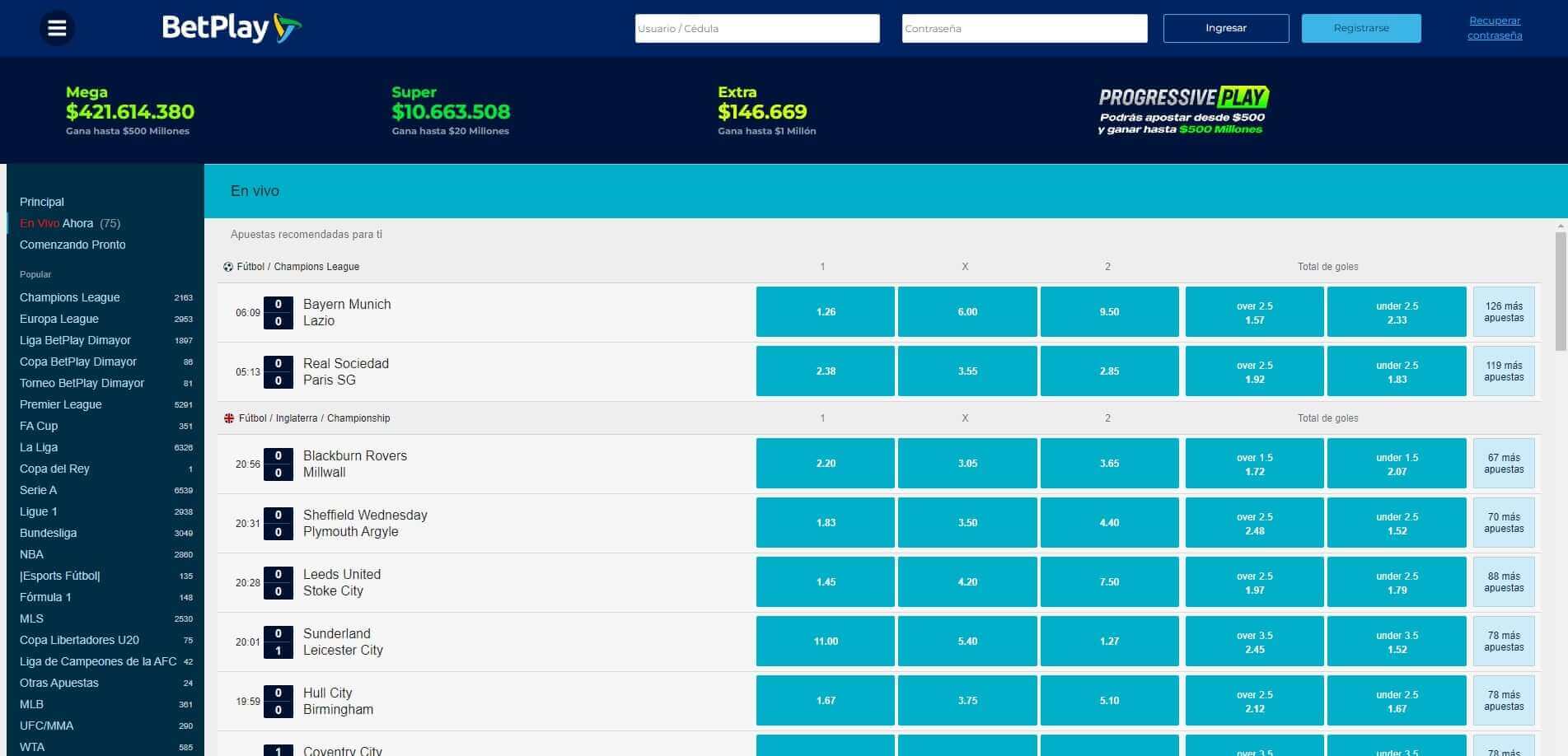 Live Betting BetPlay BetPlay Live Betting