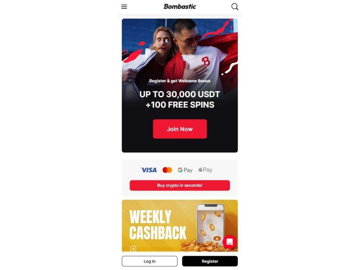 Bombastic Mobile Start Sign Up Mobile Start Sign Up Bombastic