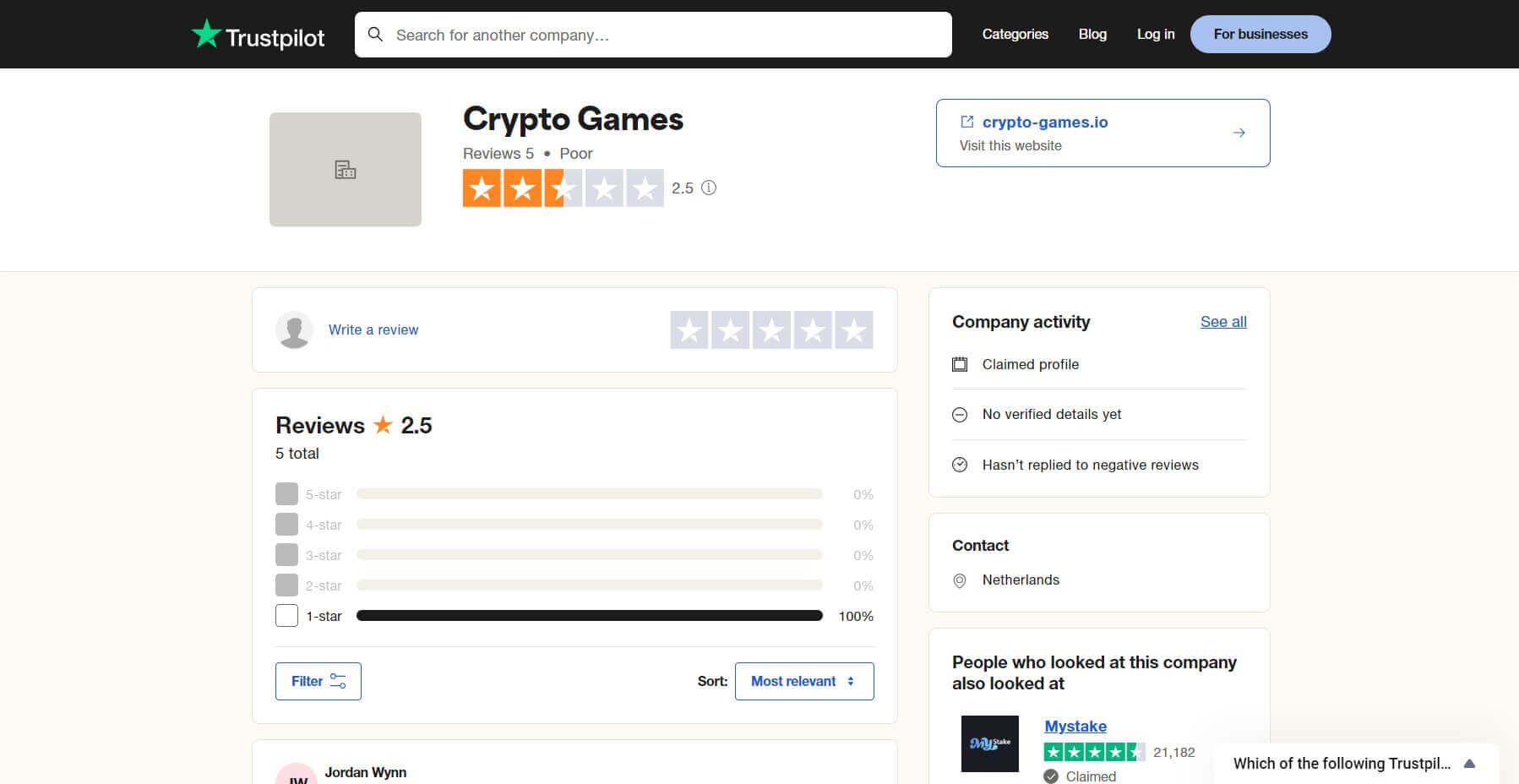 Crypto-Games.io User Reviews