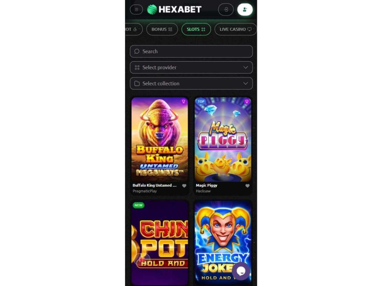Hexabet Mobile Casino Mobile Casino at Hexabet