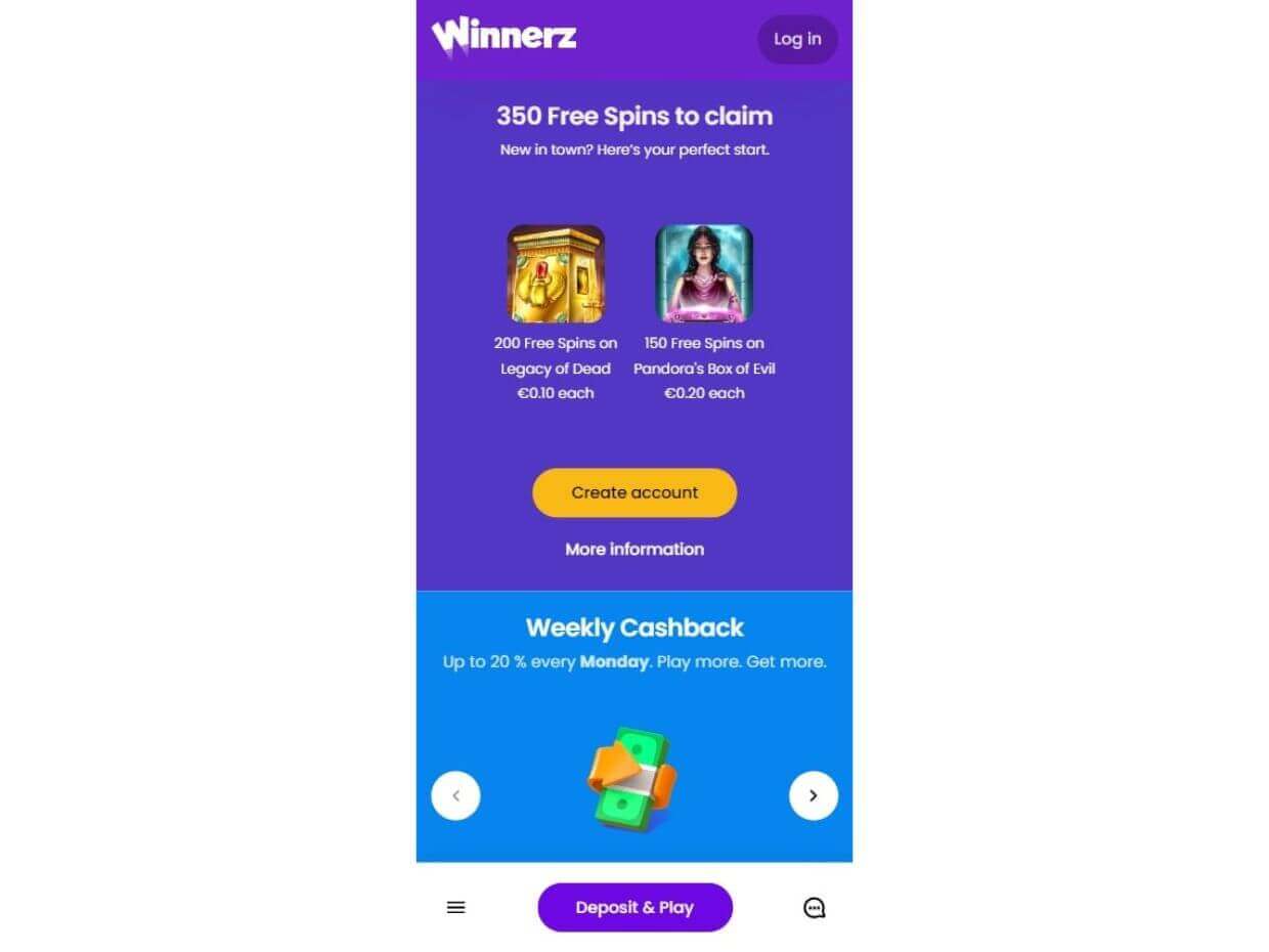 Winnerz Mobile Start Sign Up Mobile Start Sign Up Winnerz
