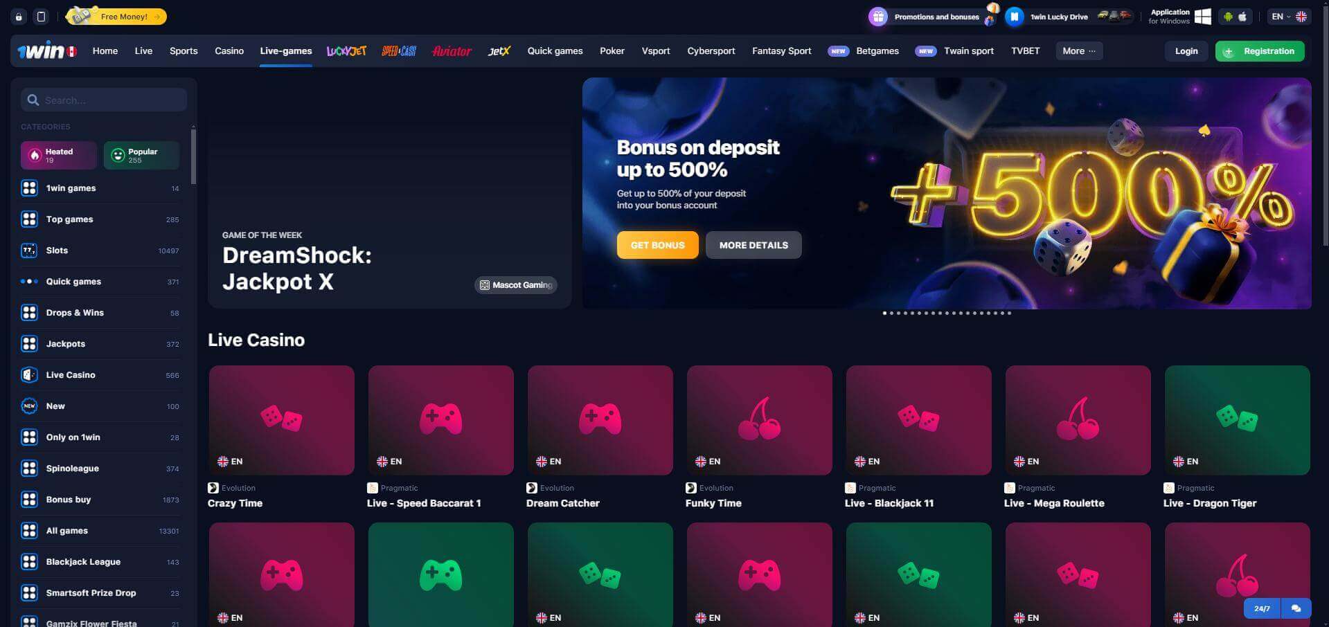 1win Casino Live Casino Live 1win