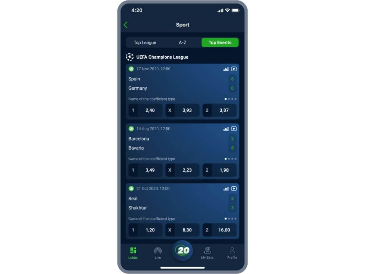 20Bet Application Review Application Review 20Bet