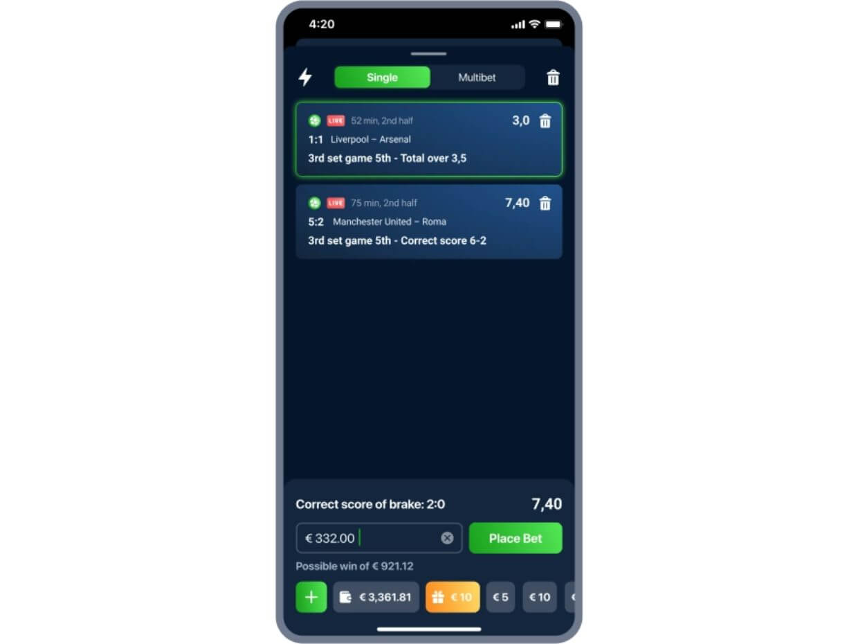 20Bet Mobile Application Mobile Application 20Bet