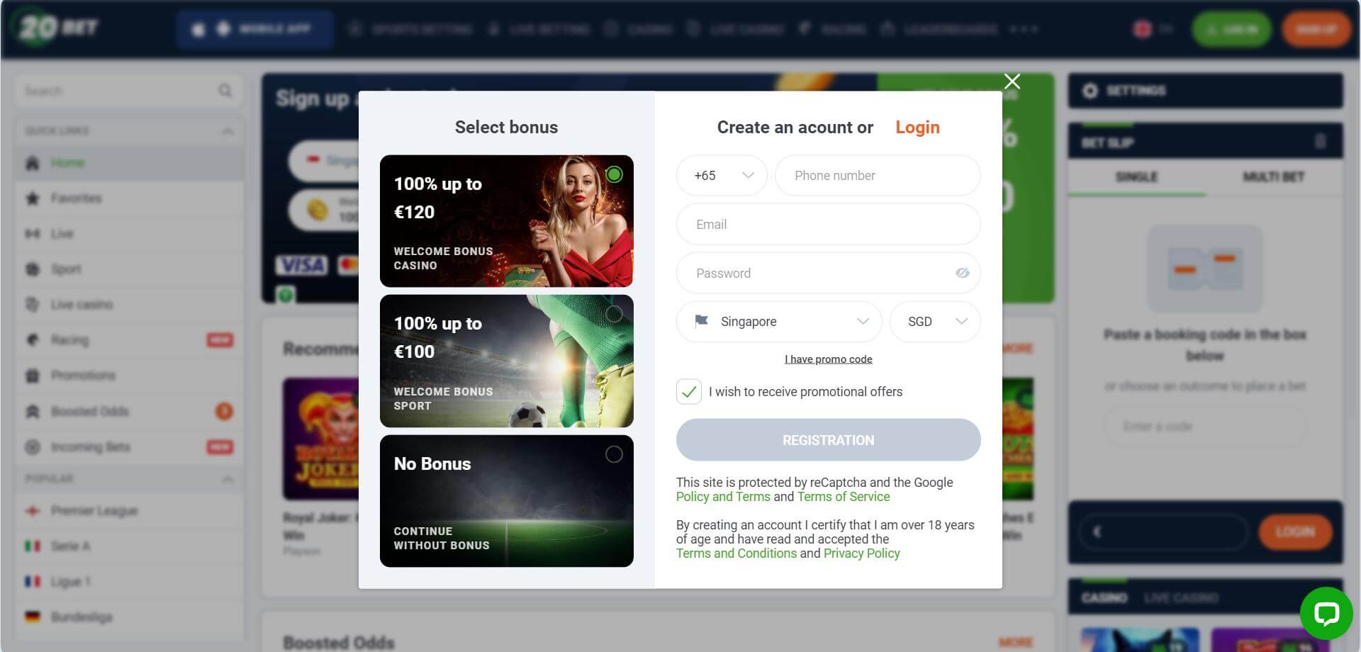 20Bet Sign Up Sign Up 20Bet