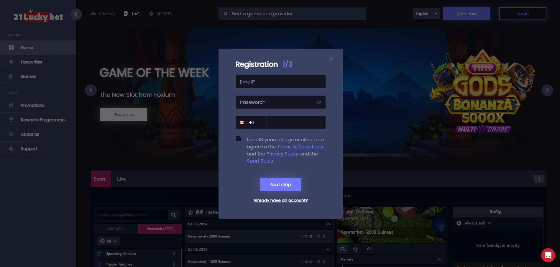 21LuckyBet Sign Up Sign Up 21LuckyBet