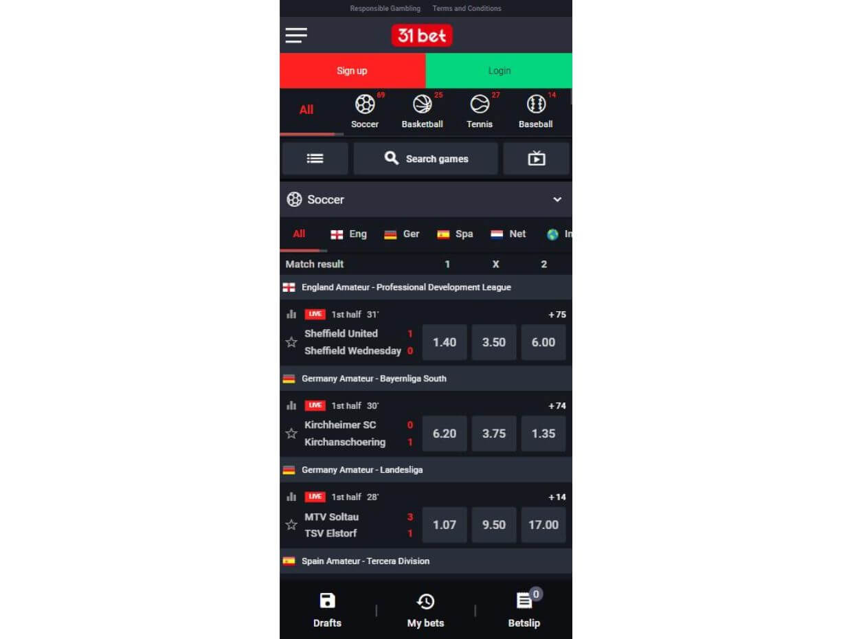 31Bet Mobile Live Betting Mobile Live Betting 31Bet