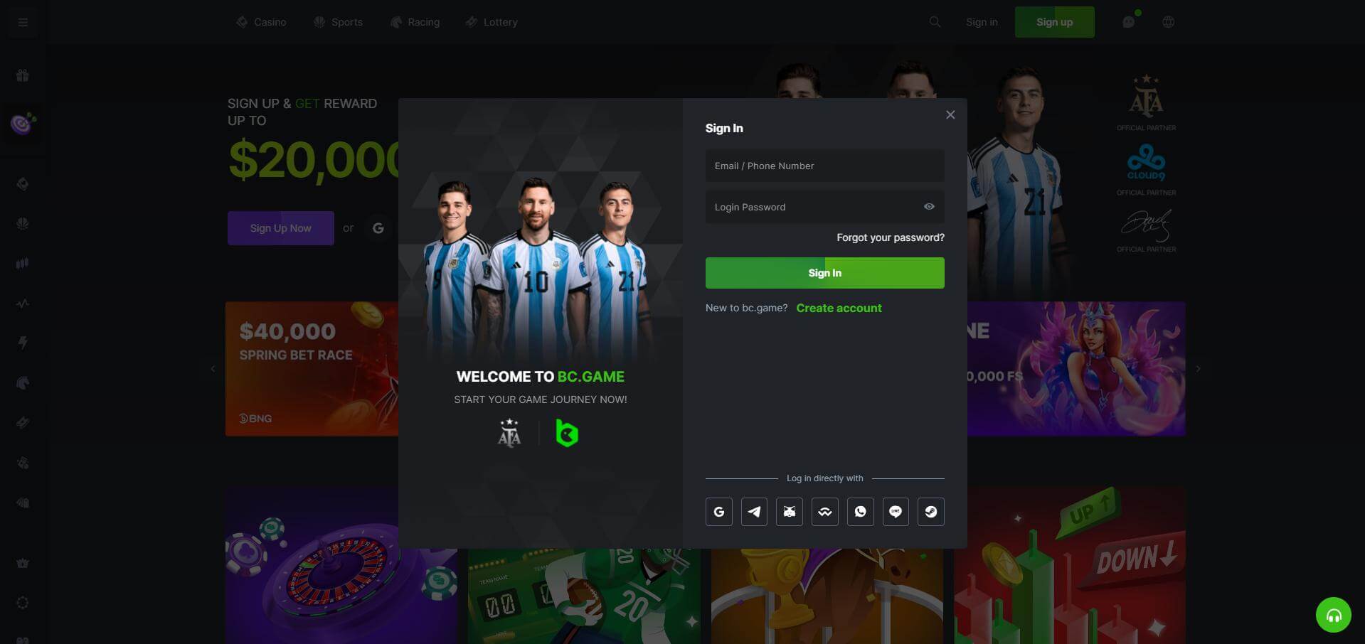 BC.Game Log In Log In BC.Game