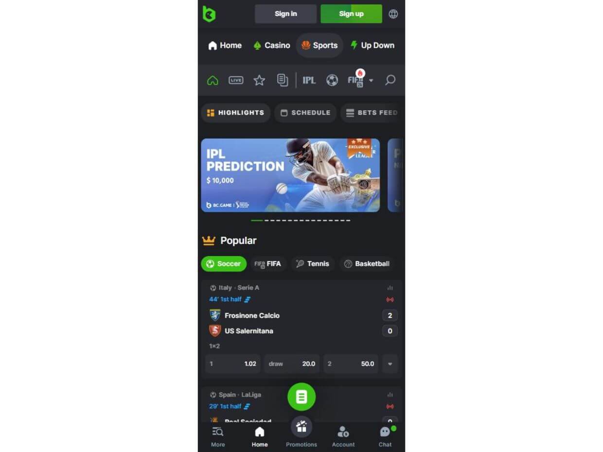 Mobile Review BC.Game