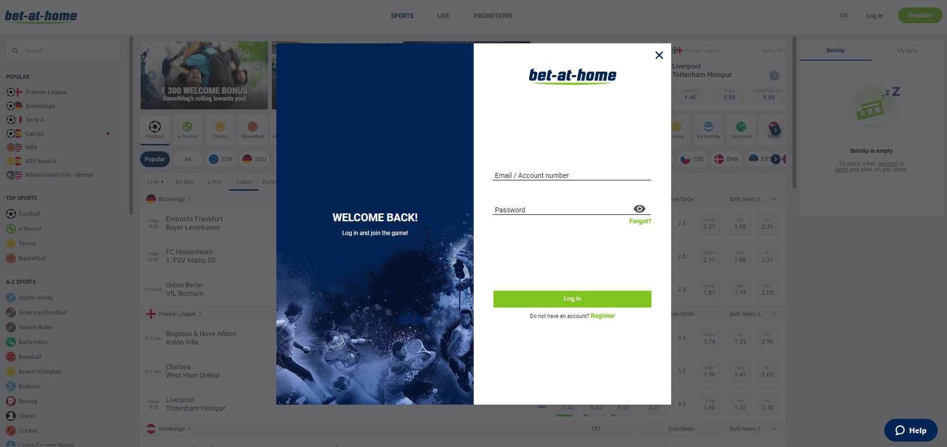 Bet-at-home Log In Log In Bet-at-home