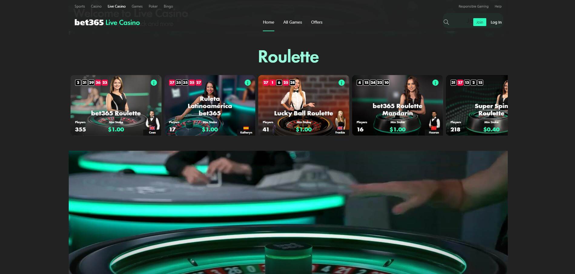 bet365 Casino Live Casino Live bet365