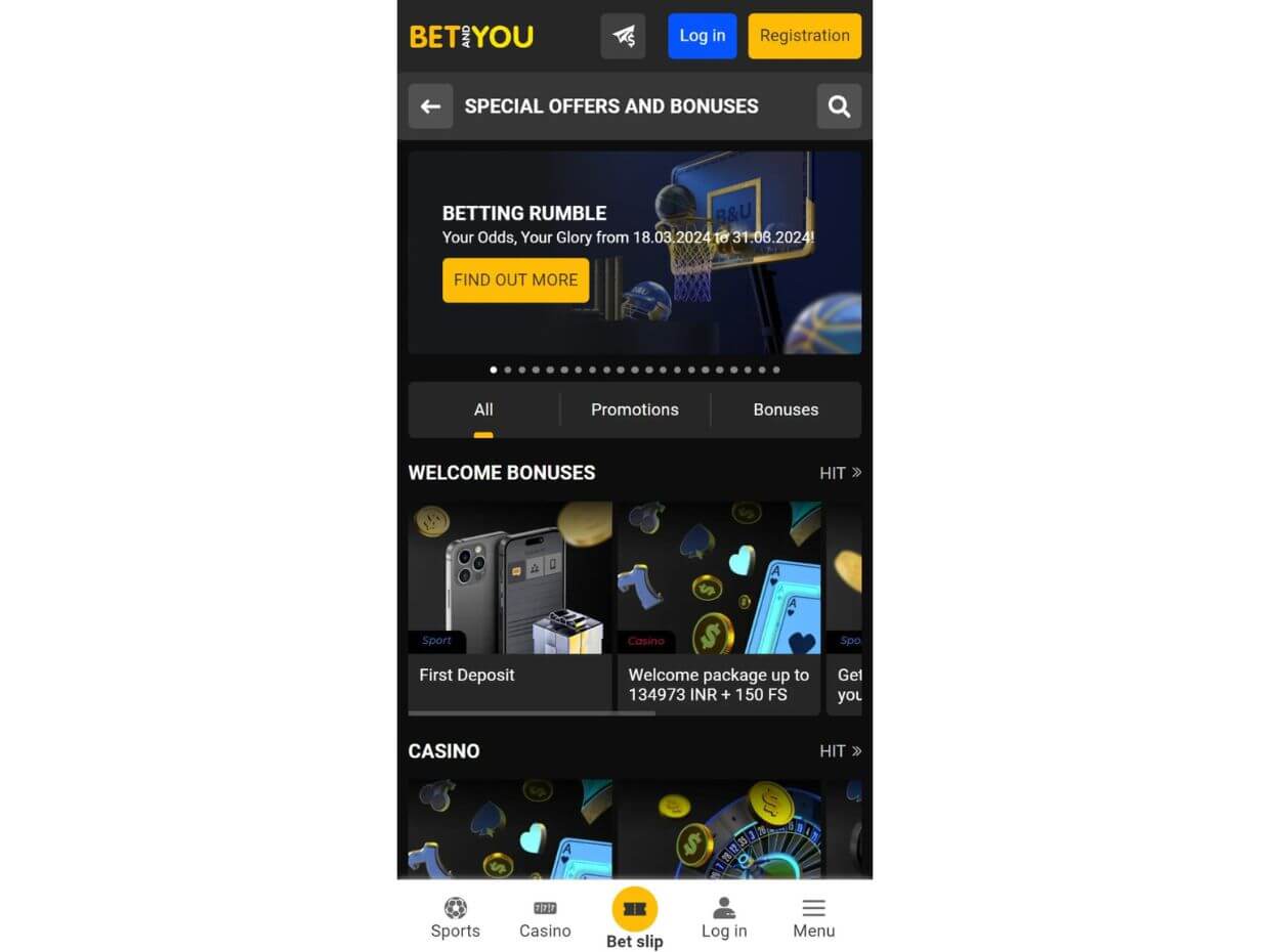 Betandyou App for Android App for Android Betandyou
