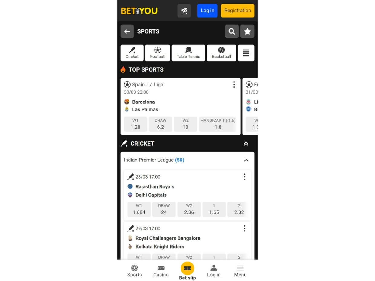 Betandyou Application for Android Application for Android Betandyou
