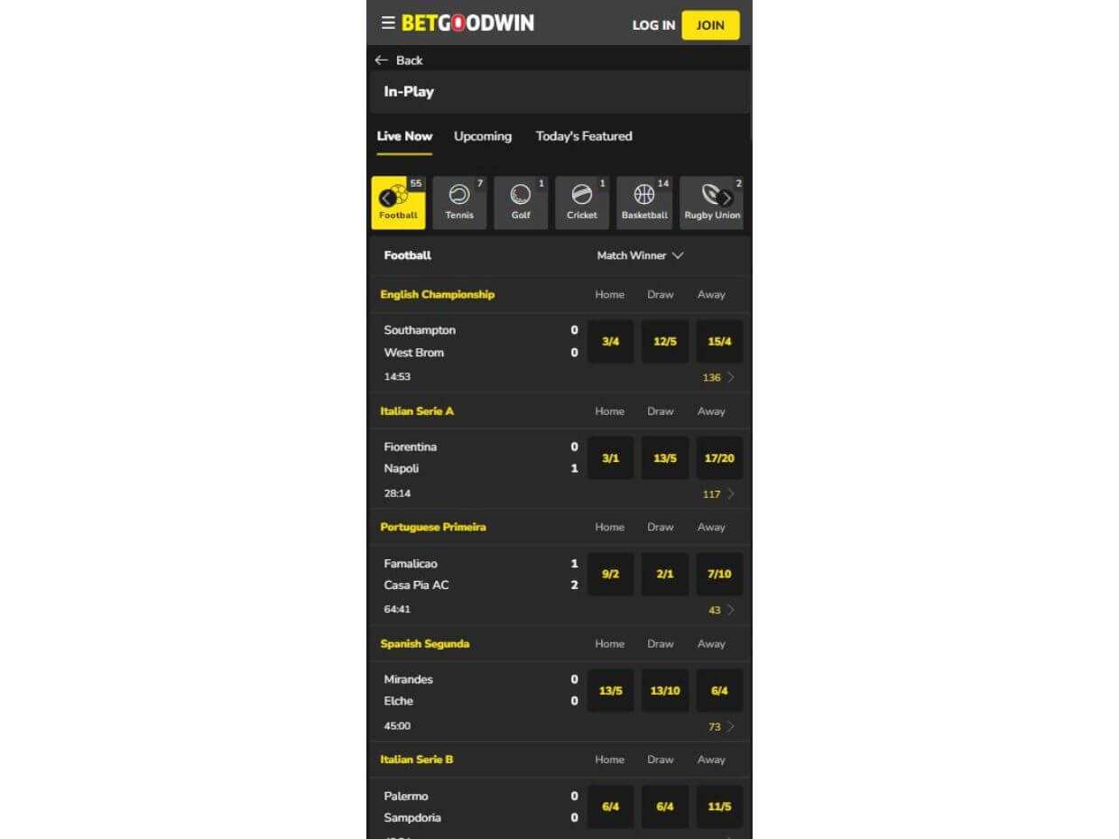 BetGoodwin Mobile Live Betting Mobile Live Betting BetGoodwin