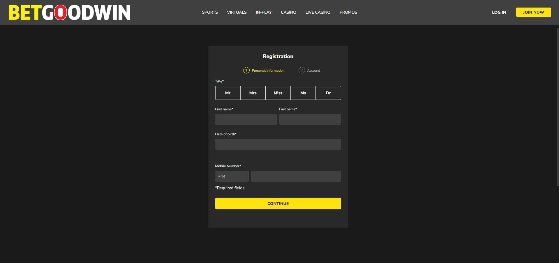 BetGoodwin Sign Up Sign Up BetGoodwin