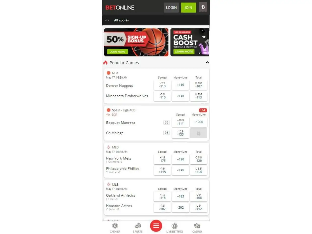 BetOnline Mobile Review Mobile Review BetOnline