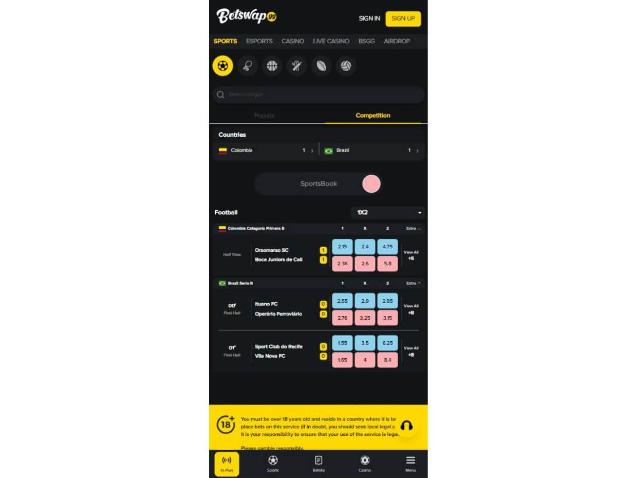 Mobile Deposit Betswap.gg