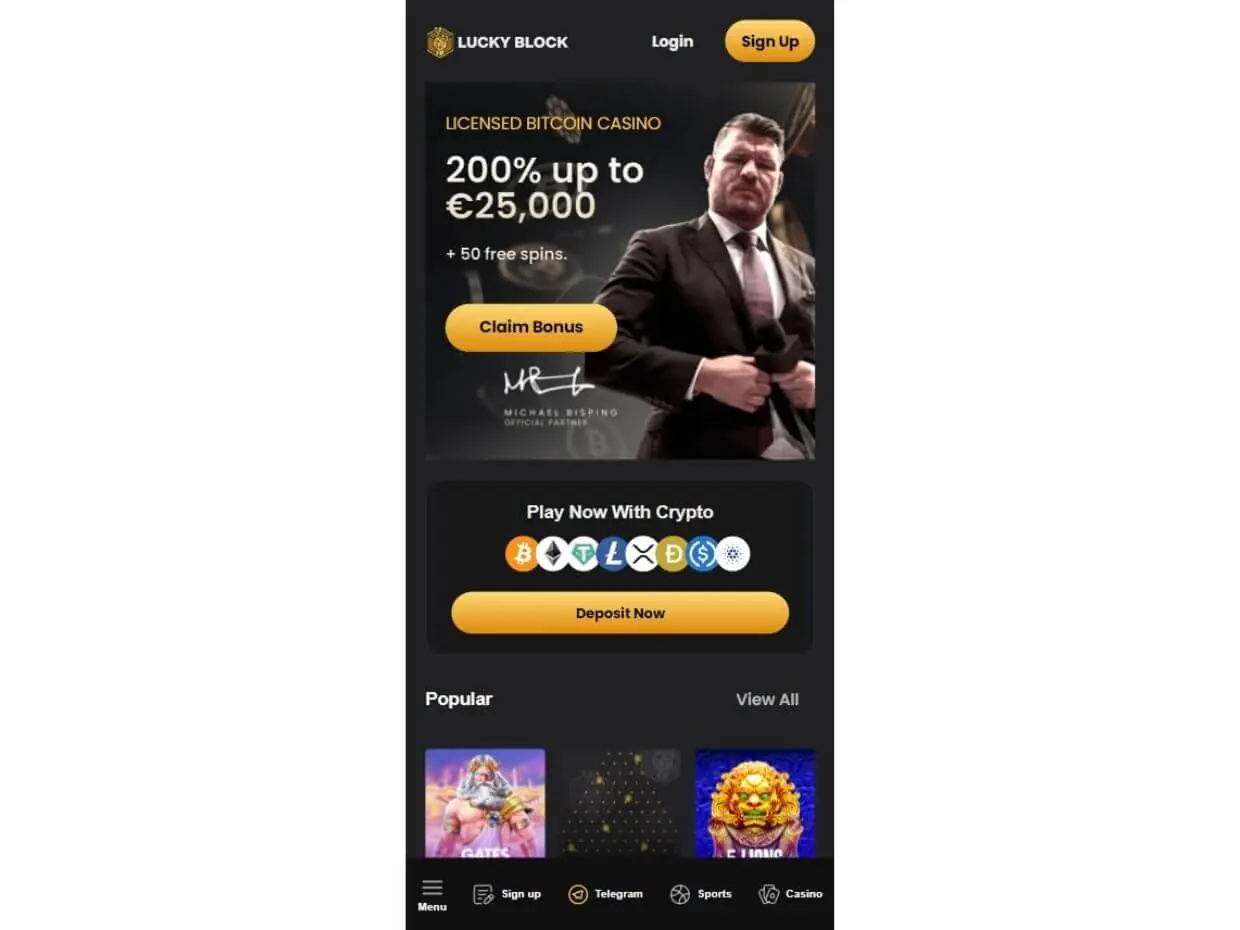 LuckyBlock Mobile Start Mobile Start LuckyBlock