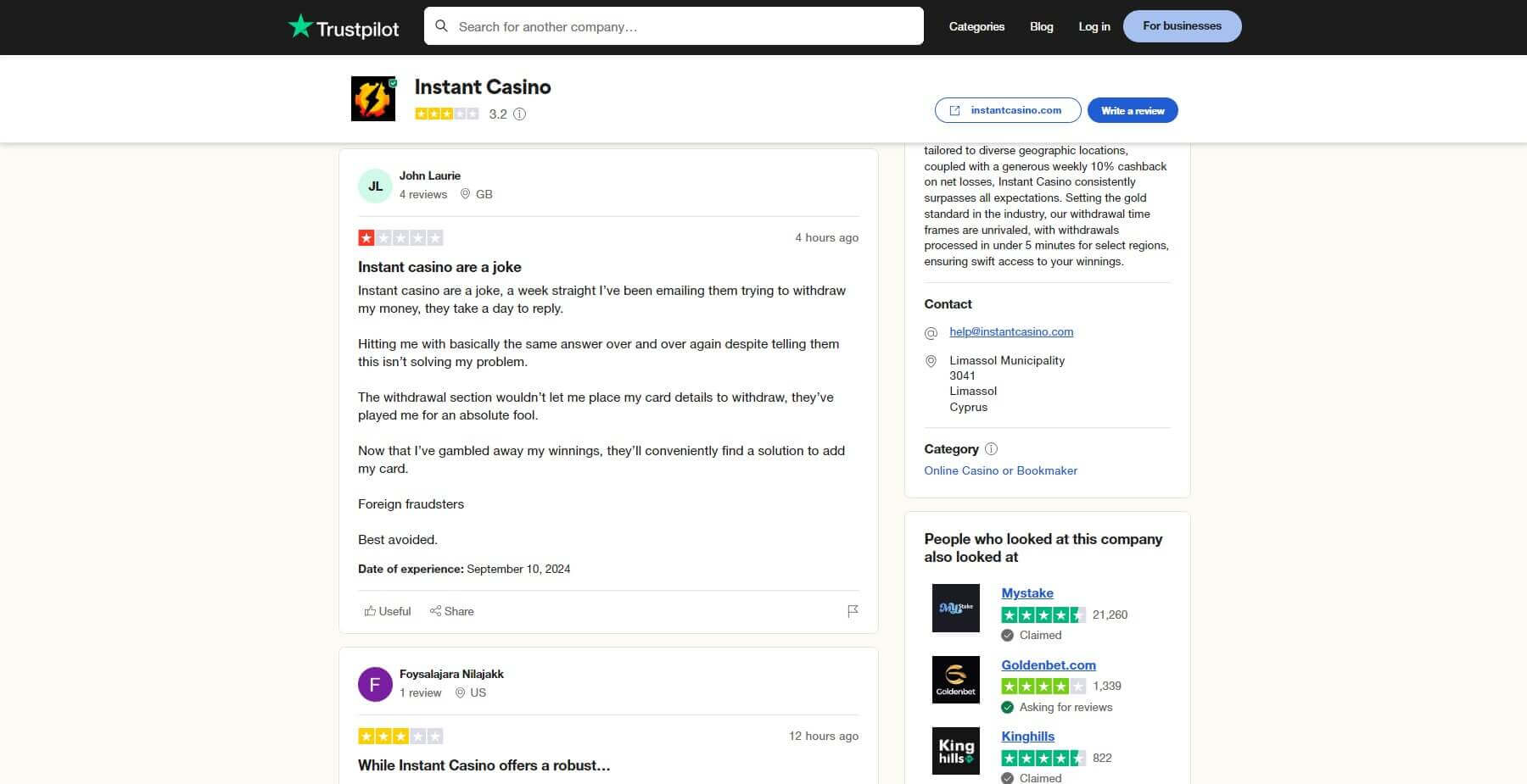 InstantCasino Trustpilot Reviews Trustpilot Reviews InstantCasino