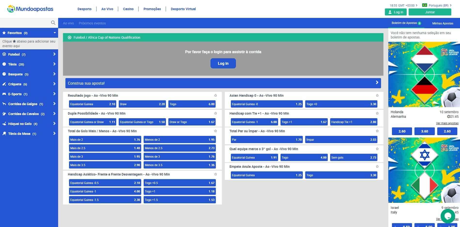 Live Betting Mundoapostas