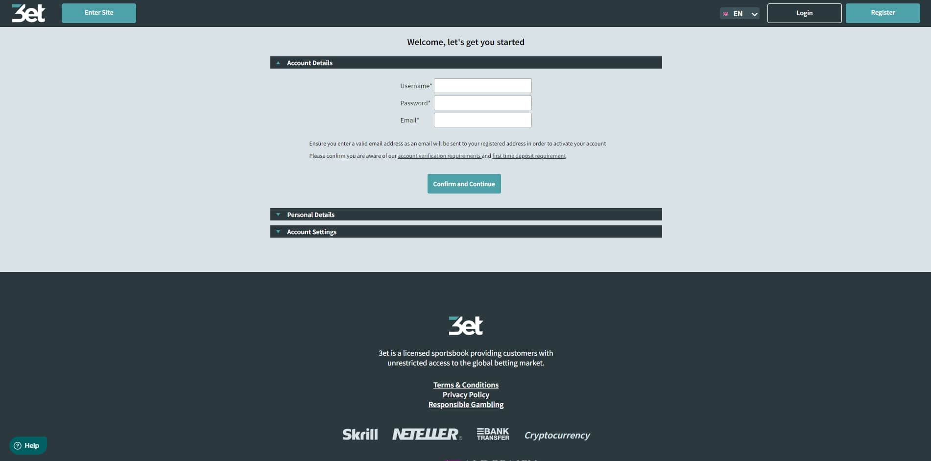 3et Sign Up Sign Up 3et