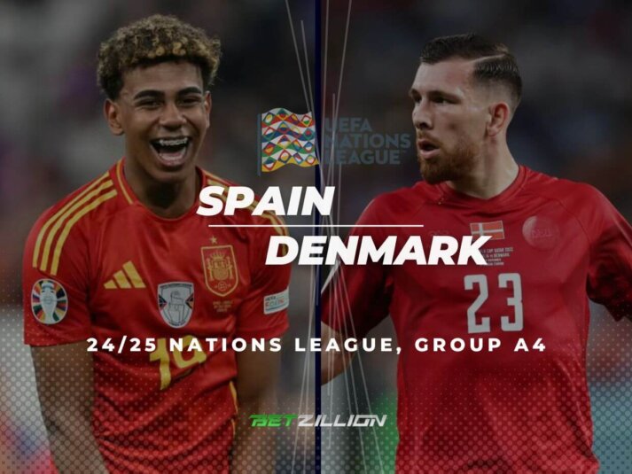 Spain Vs. Denmark Predictions & Betting Odds (Nations League 2024-25 Group A4)