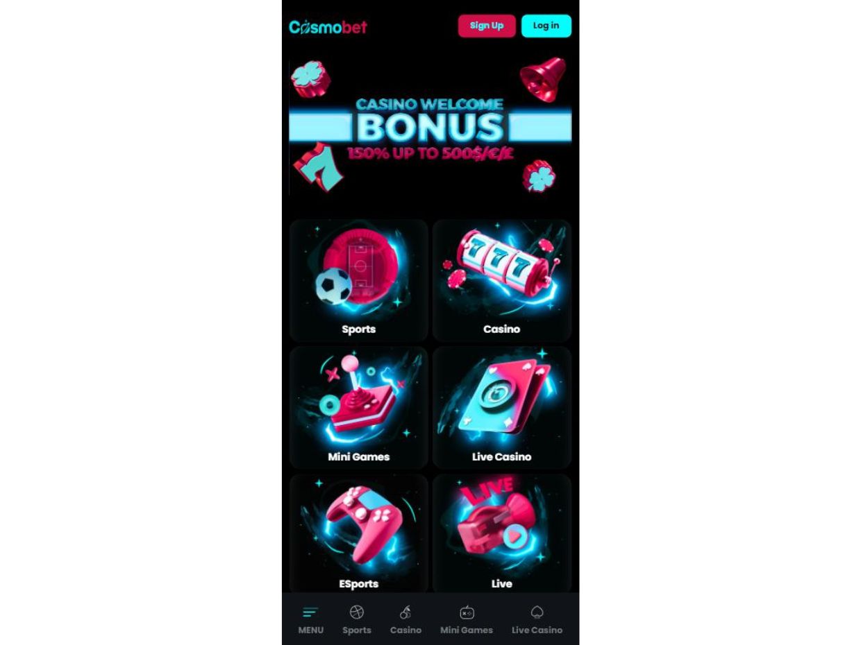 CosmoBet Mobile Website Review Explore CosmoBet Mobile Betting Features
