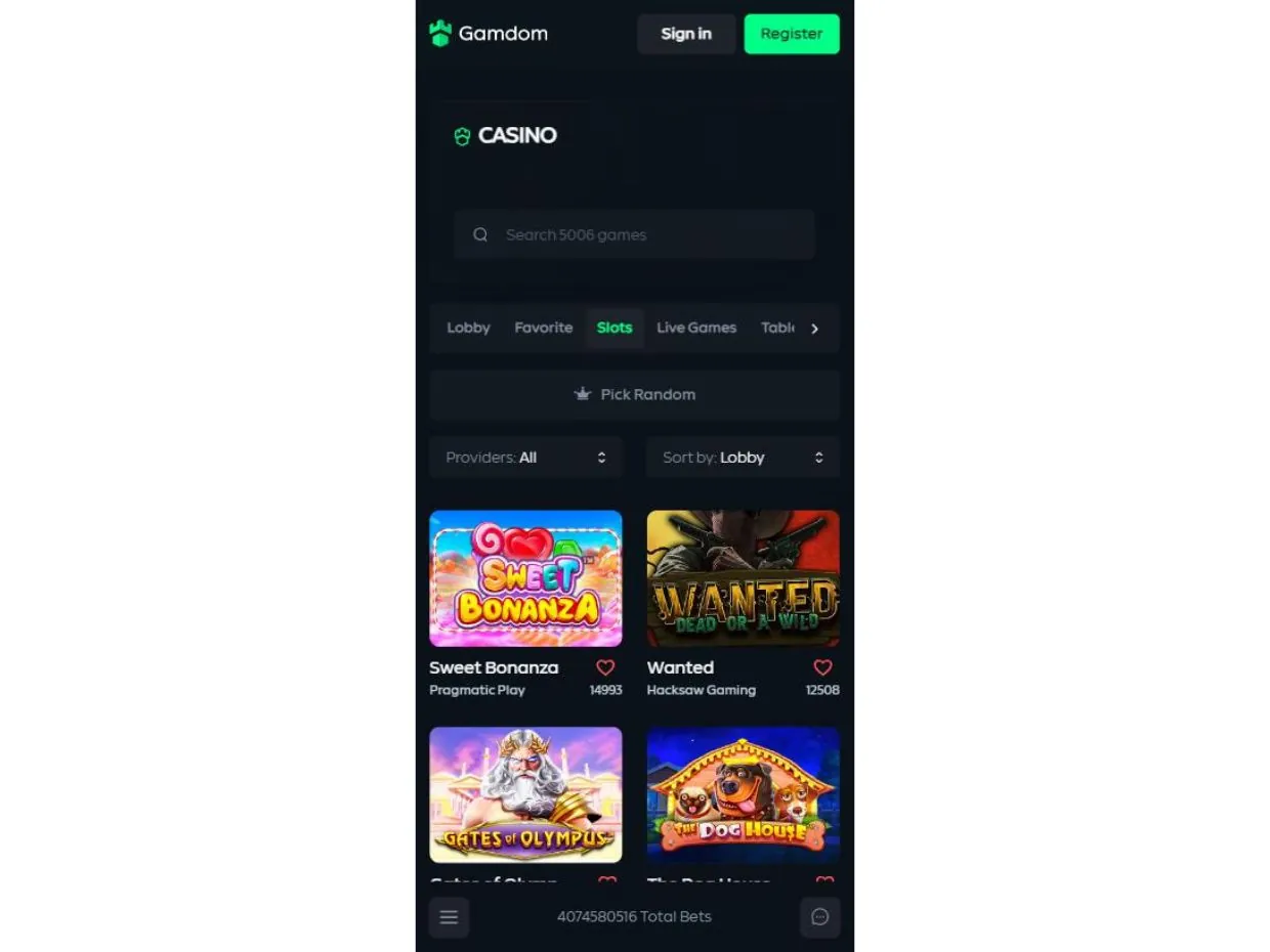 Gamdom Mobile Casino Enjoy Casino Gaming with Gamdom Mobile App