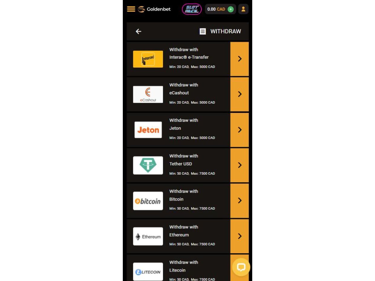 GoldenBet Mobile Withdrawal GoldenBet Mobile Withdrawal Process
