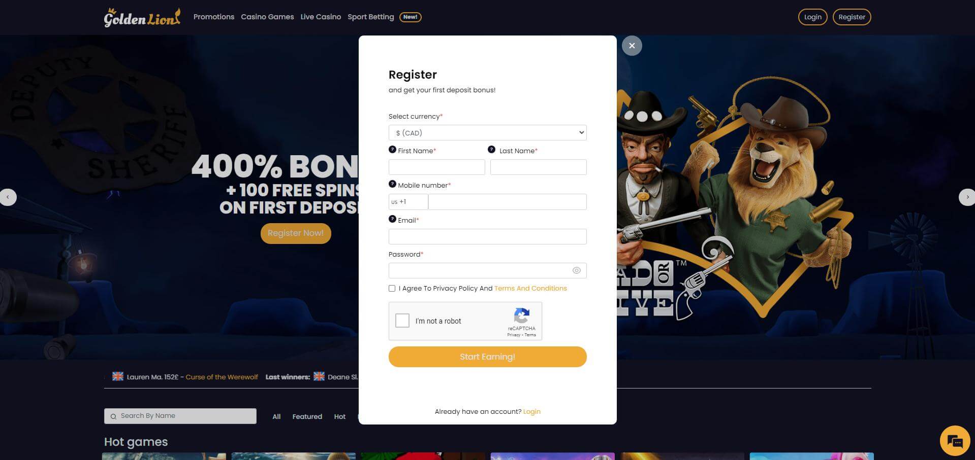 Join GoldenLion Betting Platform